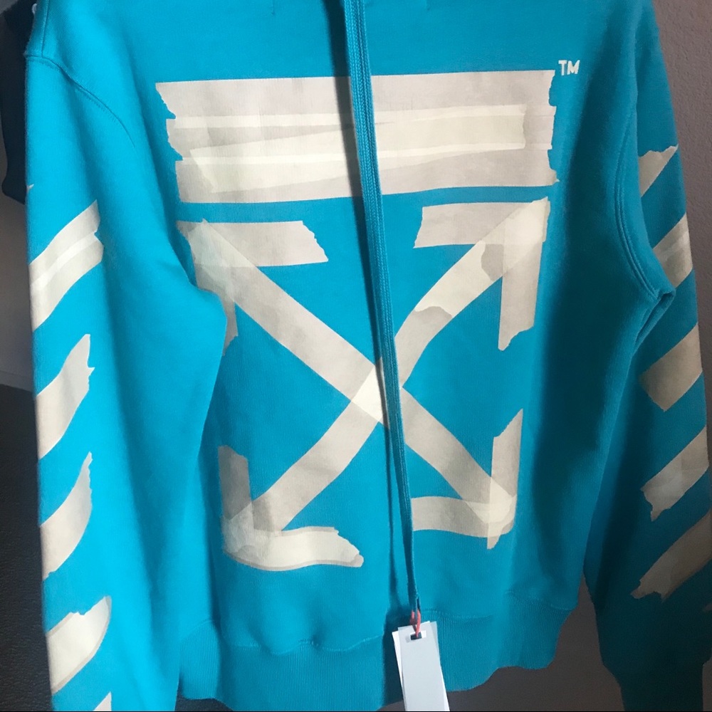 Sold!!! Off-white tape arrows sweatshirt in blue